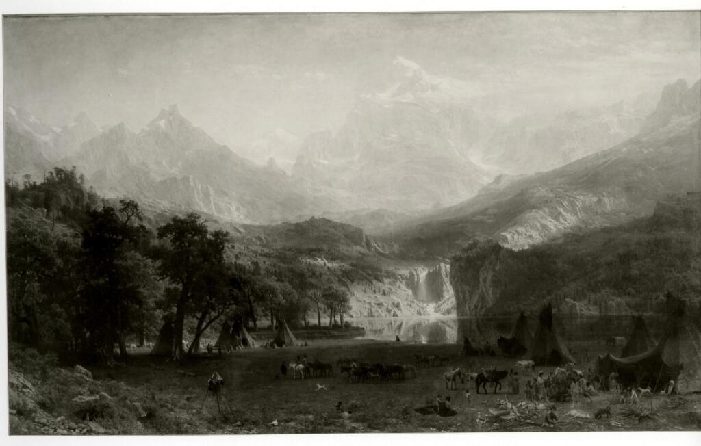 Anonimo , Bierstadt, Albert - sec. XIX - The Rocky Mountains , fronte