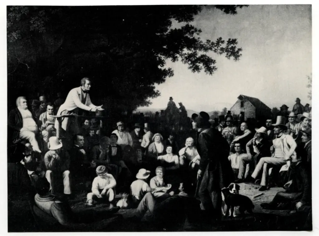 Anonimo , Bingham, George Caleb - sec. XIX - Stump Speaking , fronte