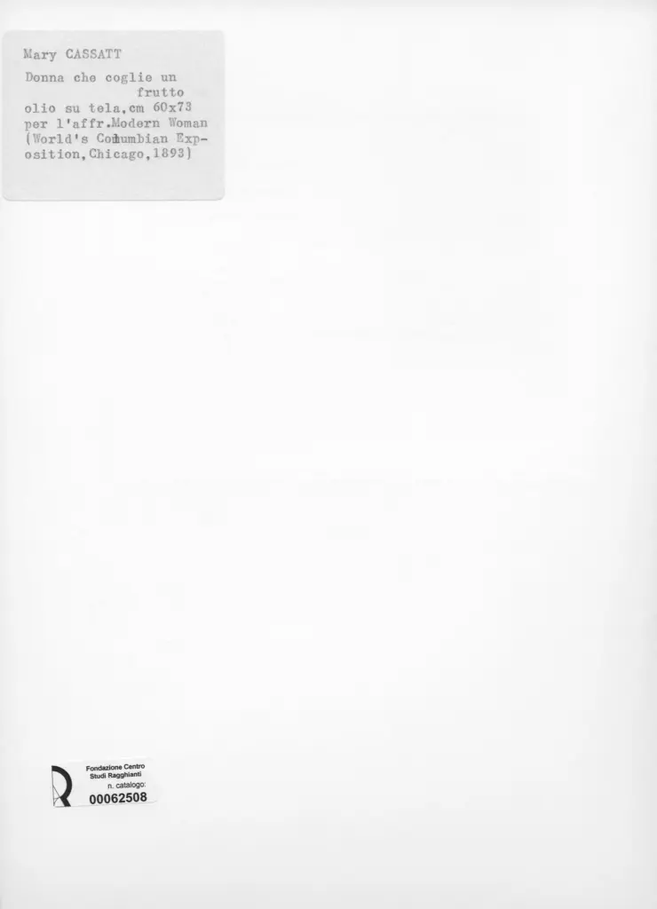 Anonimo , Cassatt, Mary , retro