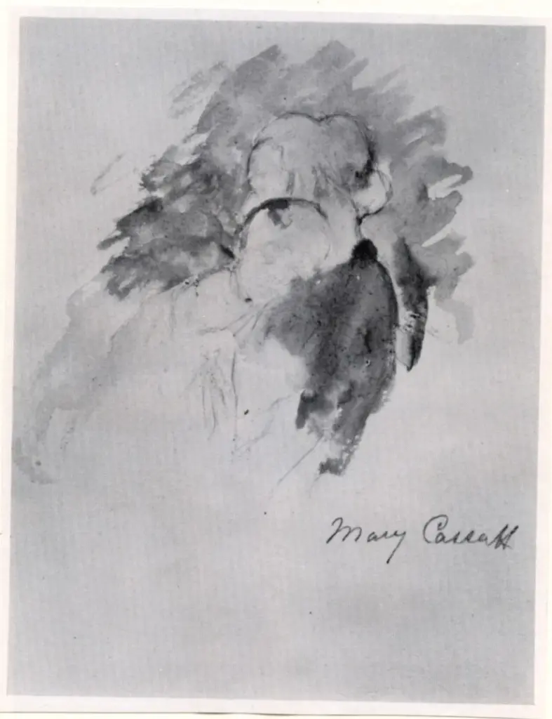 Anonimo , Cassatt, Mary - sec. XIX - M&egrave;re et enfant , fronte