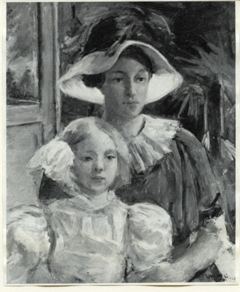 Anonimo , Cassatt, Mary - sec. XIX - Femme tenant un Enfant sur les Genoux , fronte