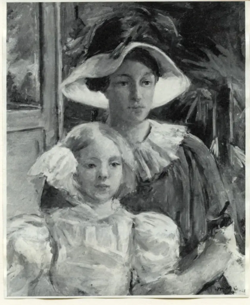 Anonimo , Cassatt, Mary - sec. XIX - Femme tenant un Enfant sur les Genoux , fronte