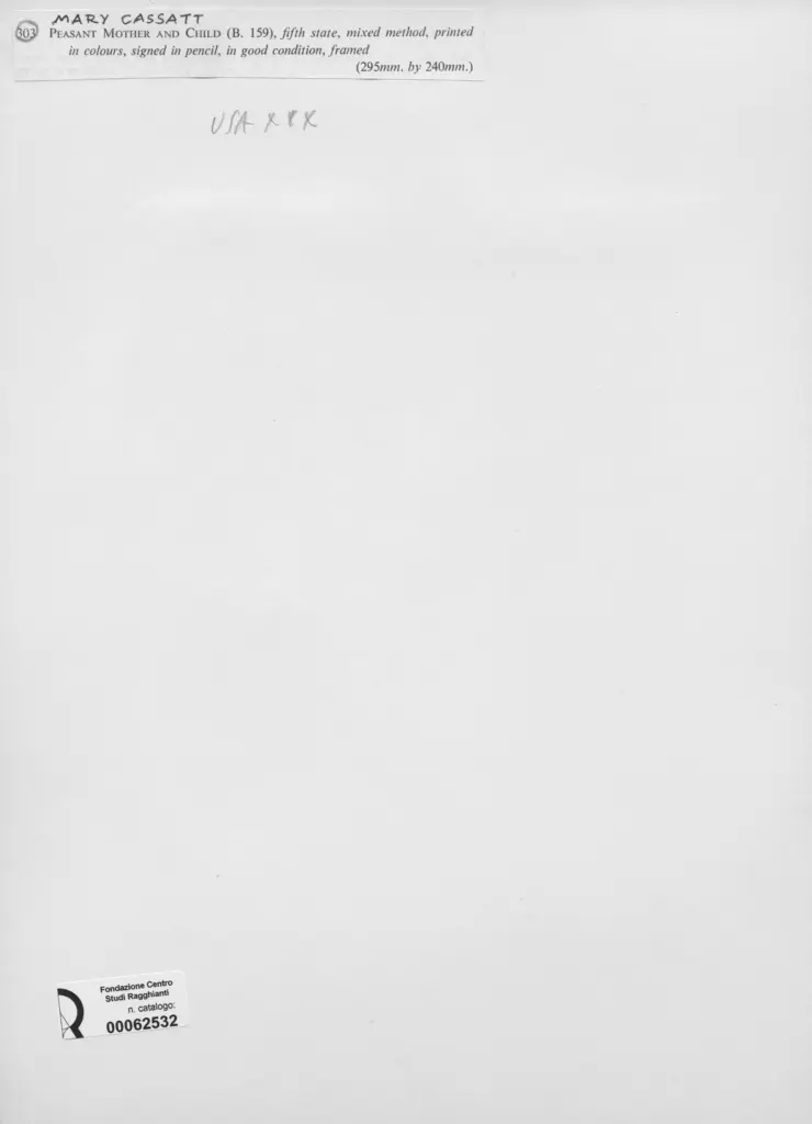 Anonimo , Cassatt, Mary - - , retro