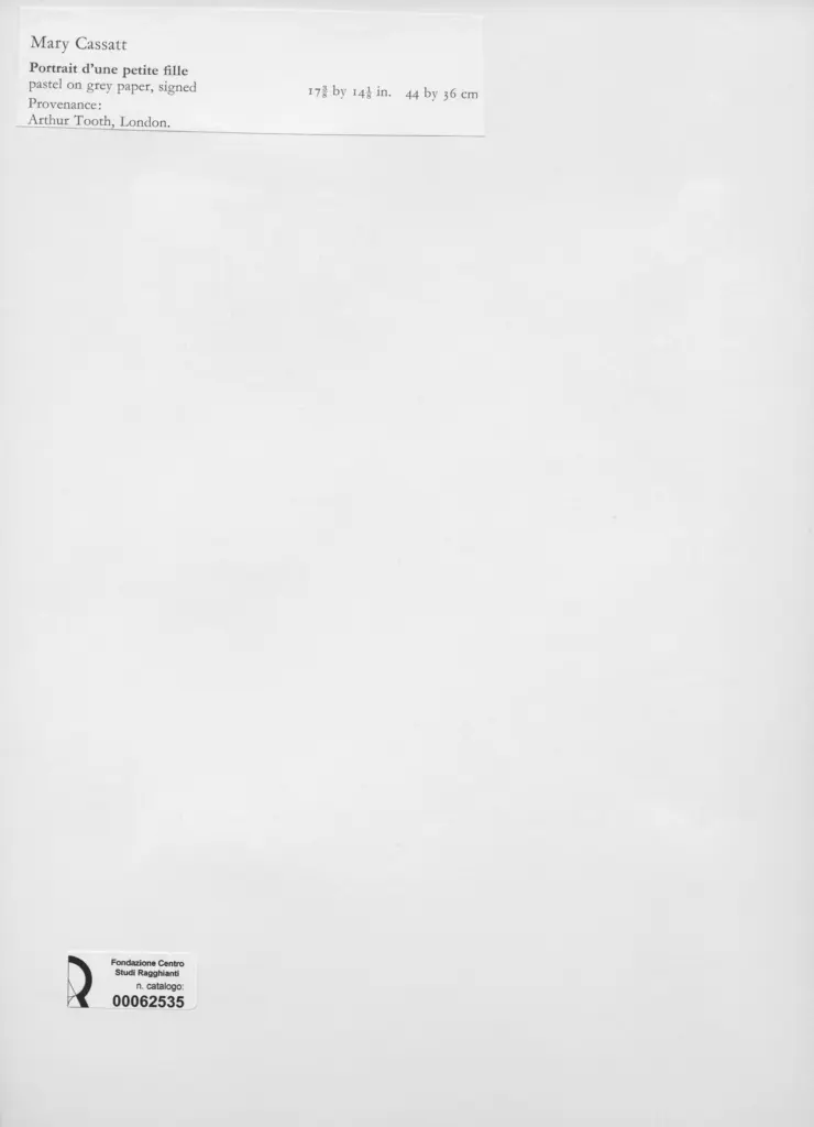 Anonimo , Cassatt, Mary , retro