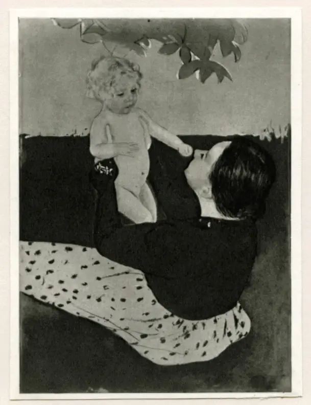 Anonimo , Cassatt, Mary - sec. XIX - Under the Horse-chestnut Tree