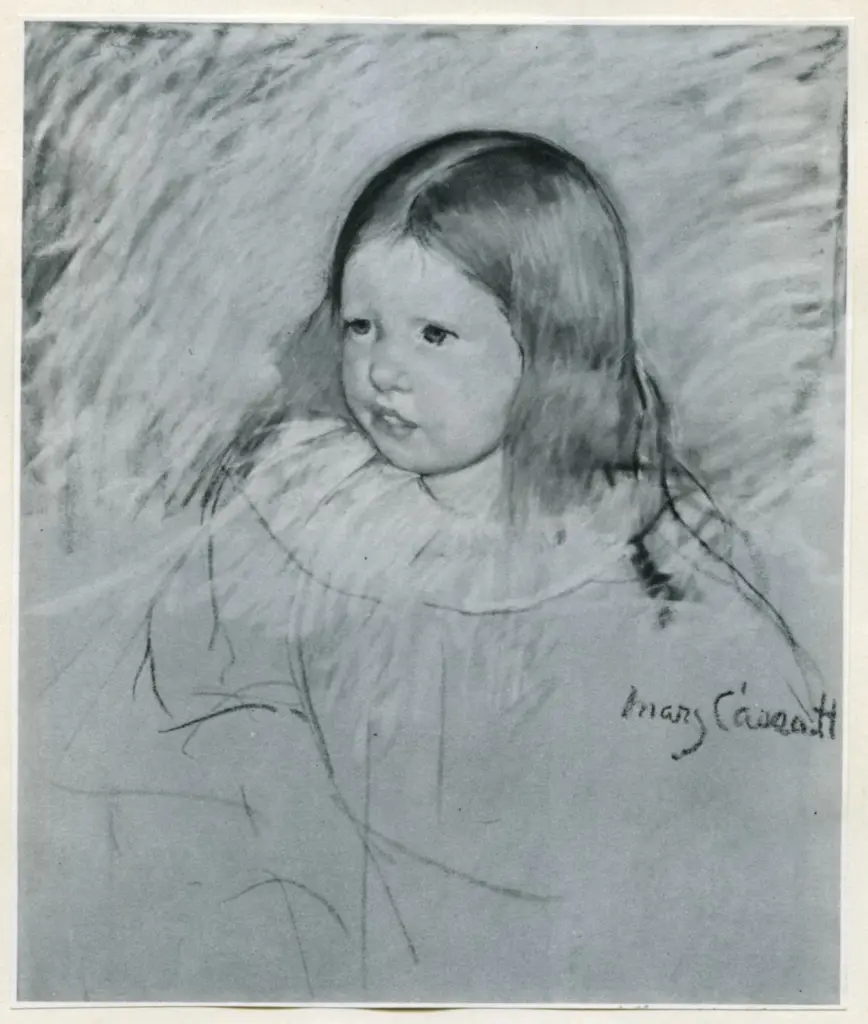 Anonimo , Cassatt, Mary - sec. XIV - Ritratto , fronte