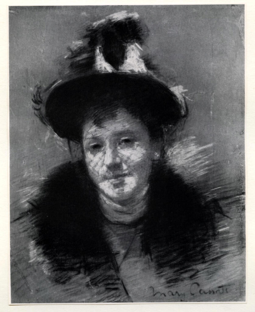 Anonimo , Cassatt, Mary - sec. XIX - Femme à la voilette , fronte