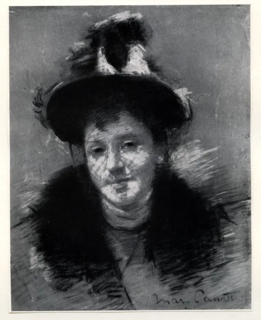 Anonimo , Cassatt, Mary - sec. XIX - Femme &agrave; la voilette