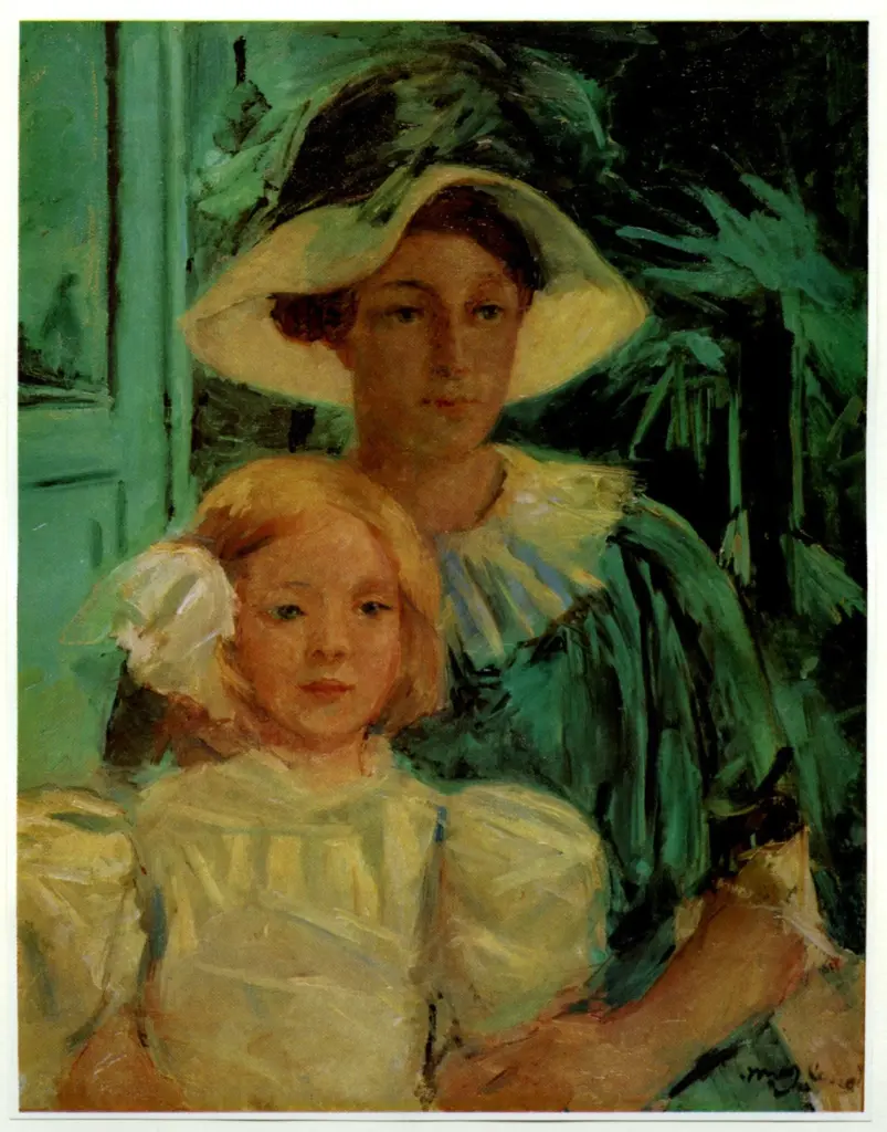 Anonimo , Cassatt, Mary - sec. XIX - Femme tenant un Enfant sur les Genoux , fronte