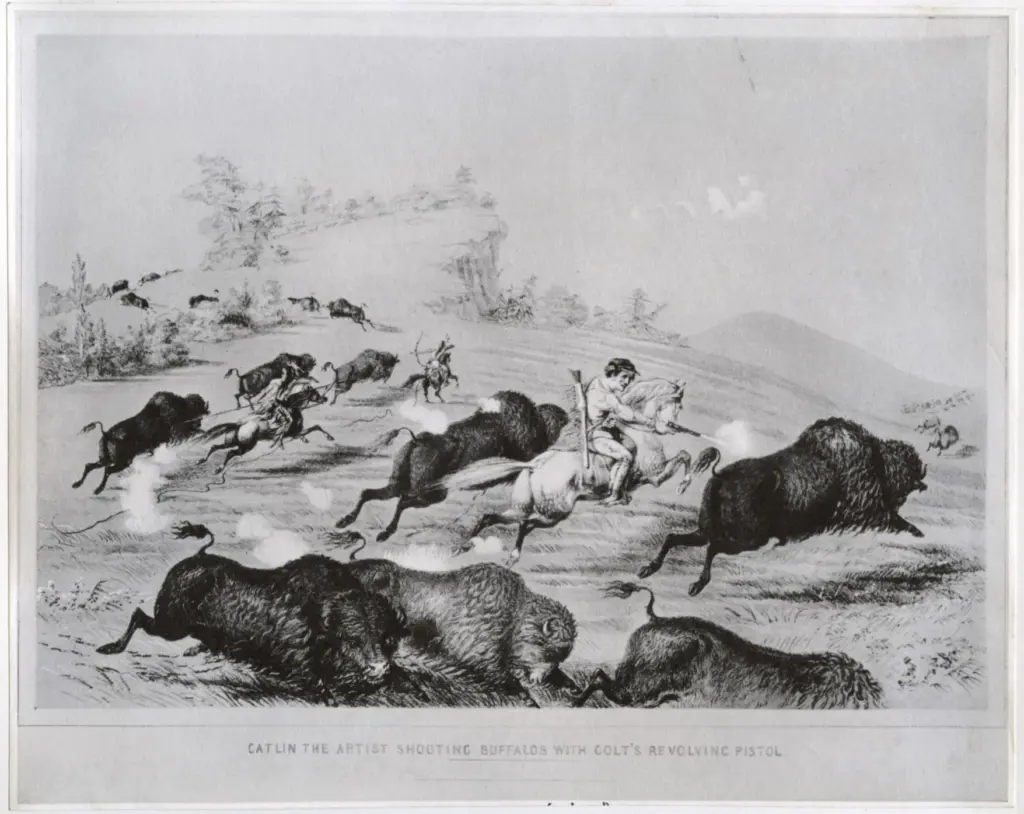 Anonimo , Catlin, George - sec. XIX - The Colt Revolver Set , fronte