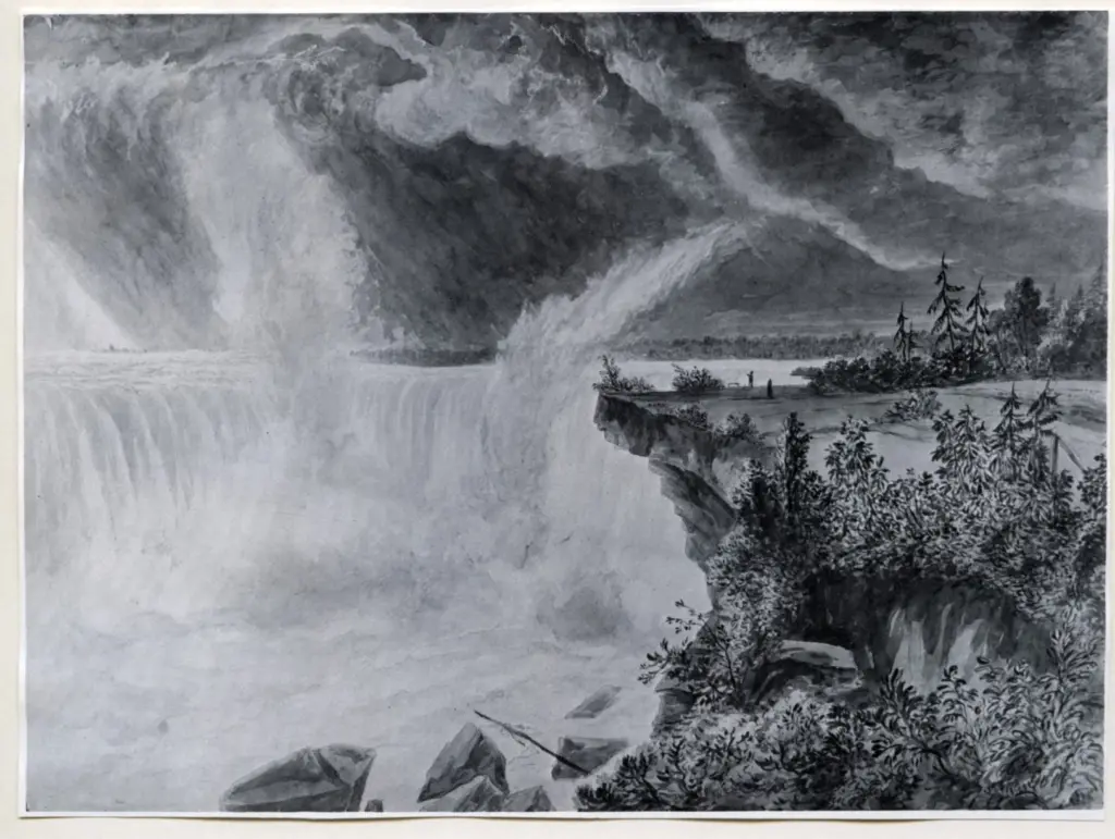 Anonimo , Cockburn, James Pattison - sec. XIX - Horse Shoe Falls, Niagara , fronte