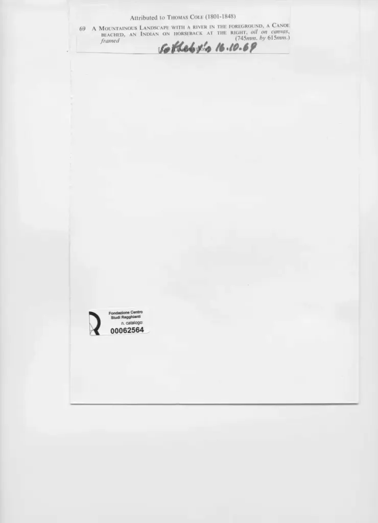 Anonimo , Cole, Thomas - sec. XIX - A Mountainous Landscape , retro