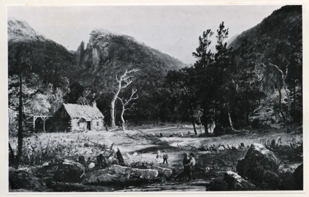 Anonimo , Cropsey, Jasper F. - sec. XIX - Paesaggio , fronte