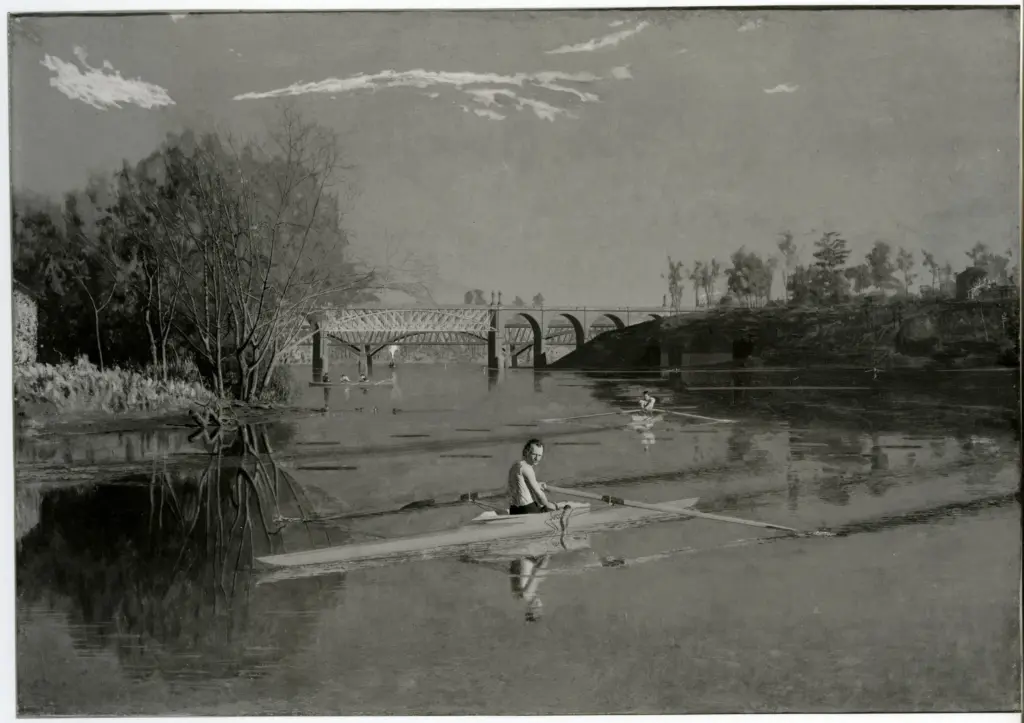 Eakins, Thomas , Max Schmitt in a single scull