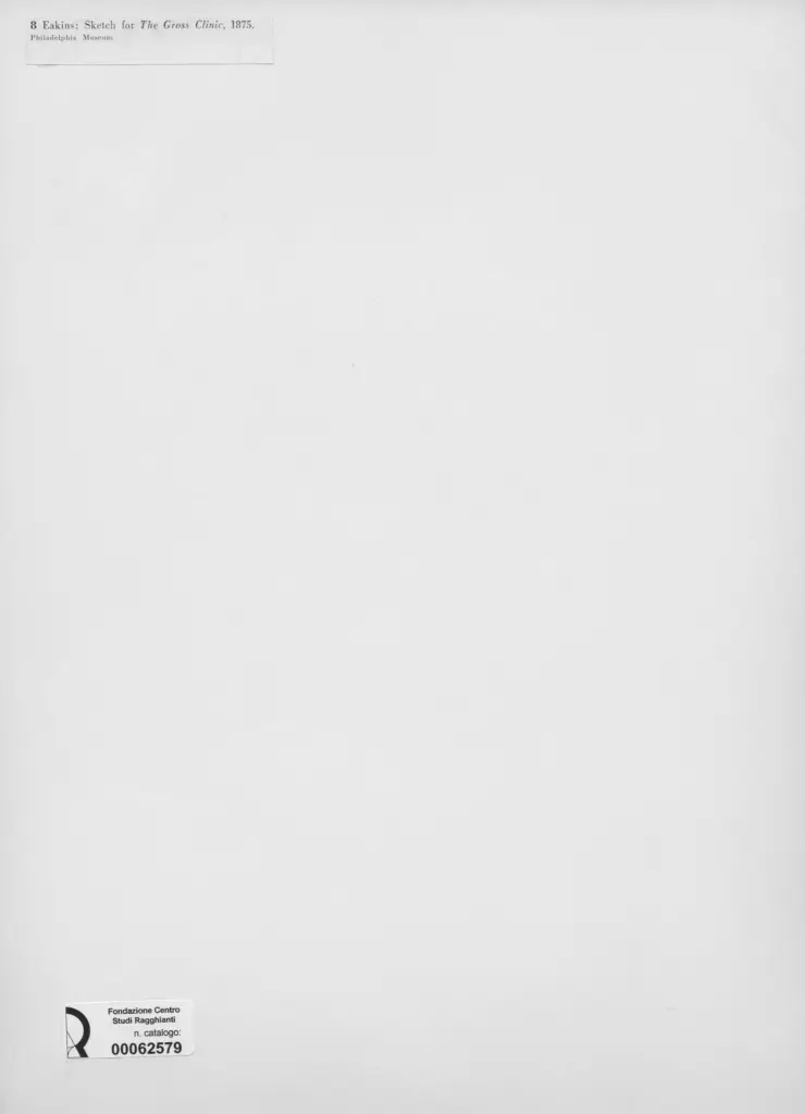 Anonimo , Eakins, Thomas - sec. XIX - Sketch for "The Gross Clinic" , retro