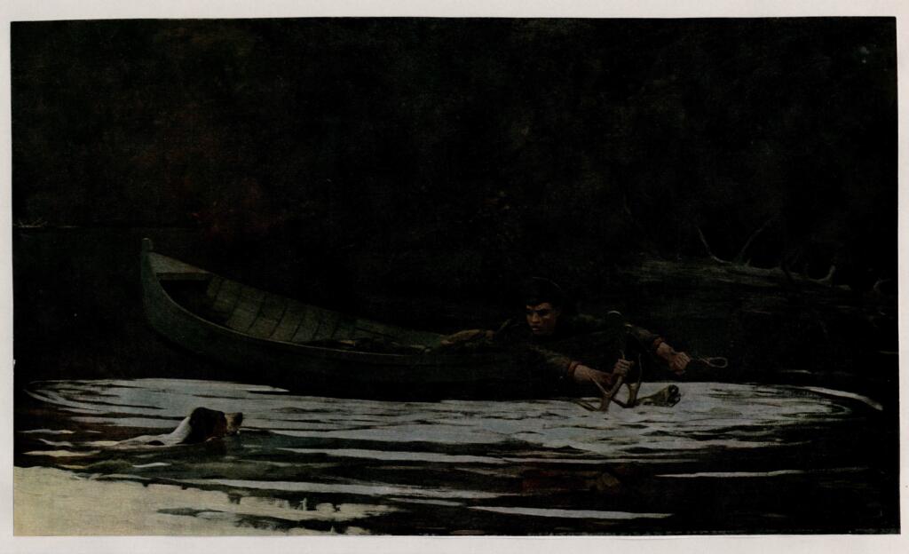 Anonimo , Eakins, Thomas - sec. XIX - Hound and Hunter , fronte