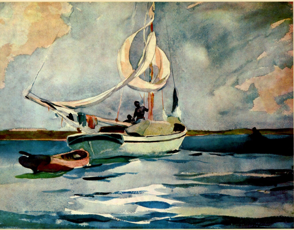 Anonimo , Homer, Winslow - sec. XIX - Barca a vela, Bermuda , fronte