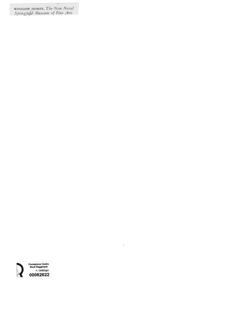 Anonimo , Homer, Winslow - sec. XIX - The New Novel , retro