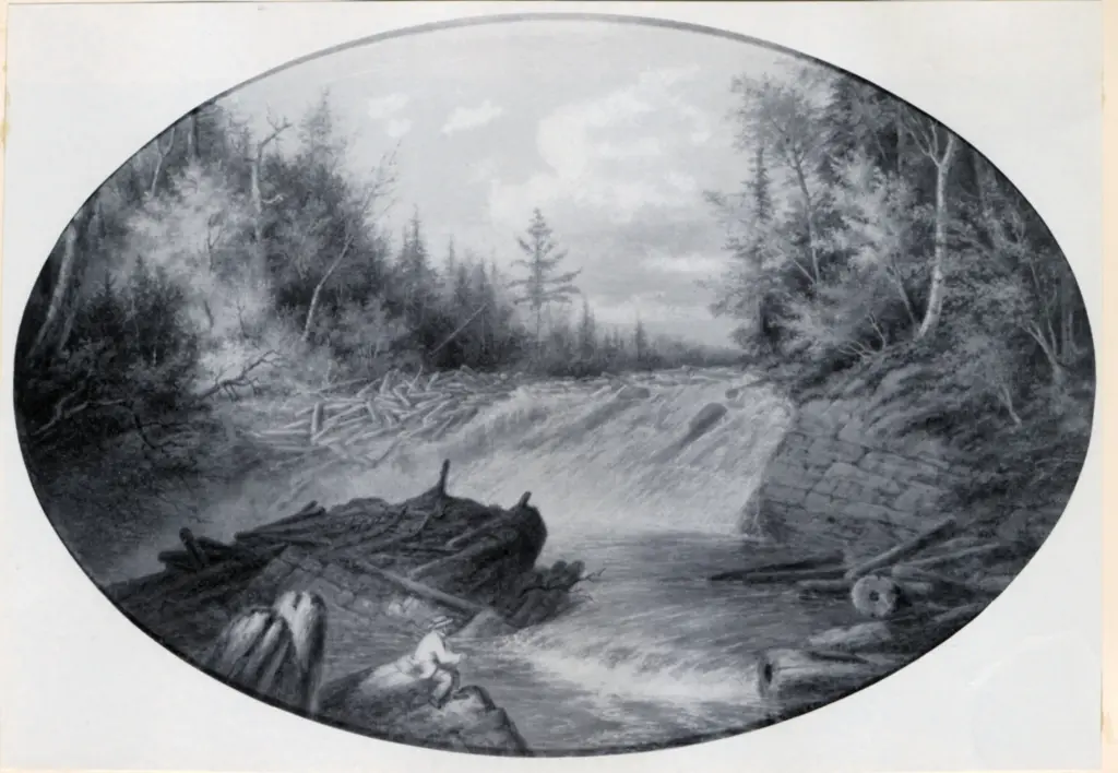 Anonimo , Krieghoff, Cornelius - sec. XIX - Shawinigan Falls , fronte
