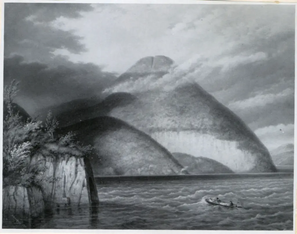 Krieghoff, Cornelius , Owl's Head Mointain, Lake Memphramagog -