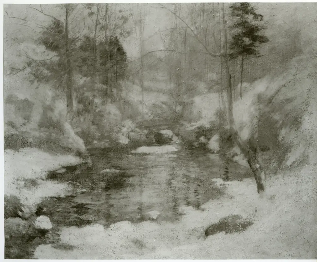 Anonimo , Twachtman, John H. - sec. XIX - Winter Harmony , fronte