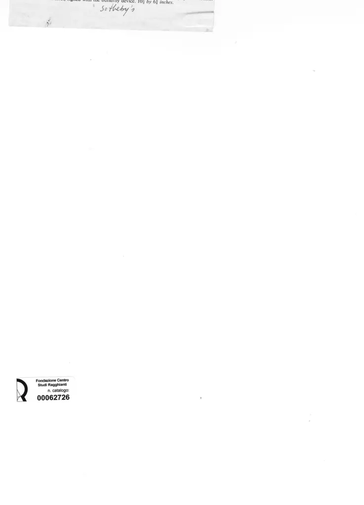 Anonimo , NcNeil Whistler, James Abbott - sec. XIX - Disegno per un mosaico , retro