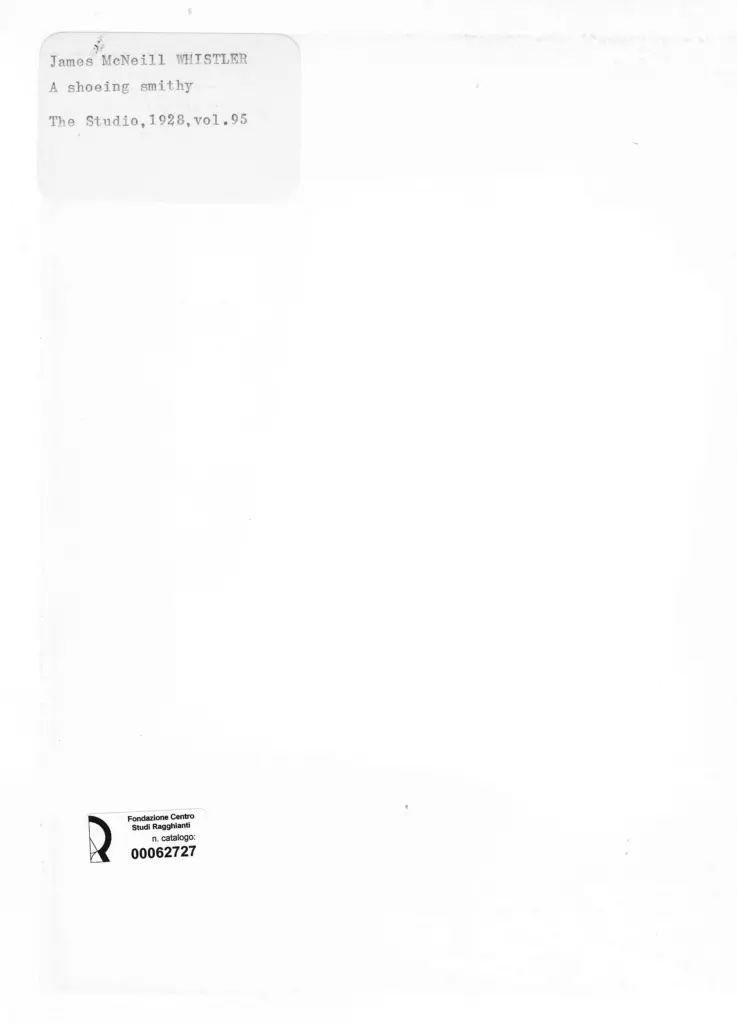 Anonimo , NcNeil Whistler, James Abbott - sec. XIX - A shoeing smithy , retro