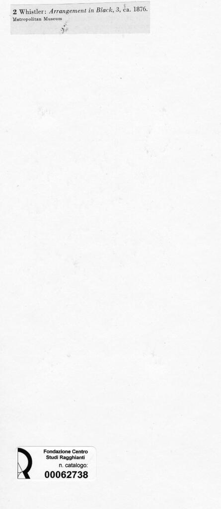 Anonimo , NcNeil Whistler, James Abbott - sec. XIX - Arrangement in black, 3 , retro