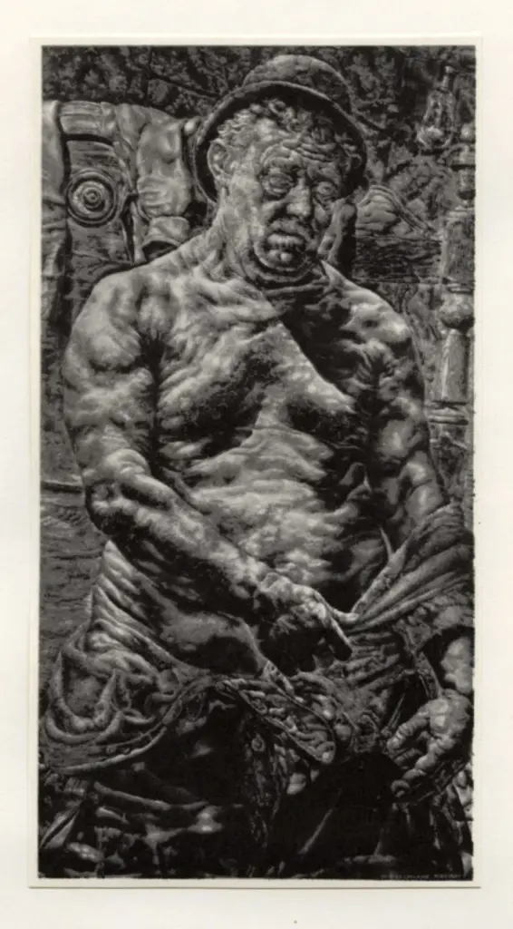 Anonimo , Albright, Ivan - sec. XX - E l'Uomo creò Iddio nella sua propria Immagine , fronte