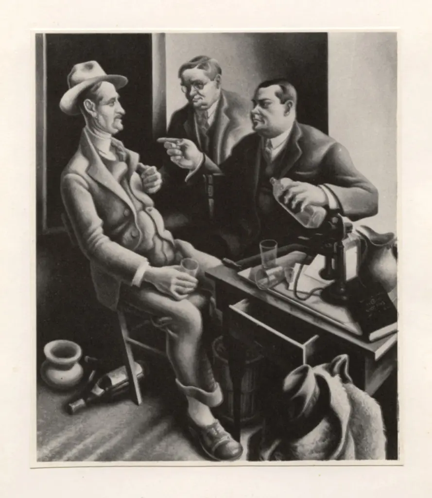 Anonimo , Benton, Thomas Hart - sec. XX - Preparando il conto , fronte