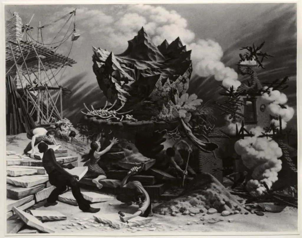 Anonimo , Blume, Peter - sec. XX - La roccia , fronte