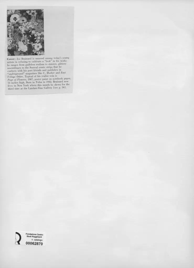 Anonimo , Brainard, Joe - sec. XX - Page of Flowers , retro