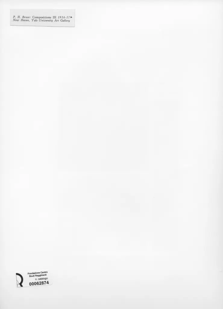 Anonimo , Bruce, P.H. - sec. XX - Composizione III , retro