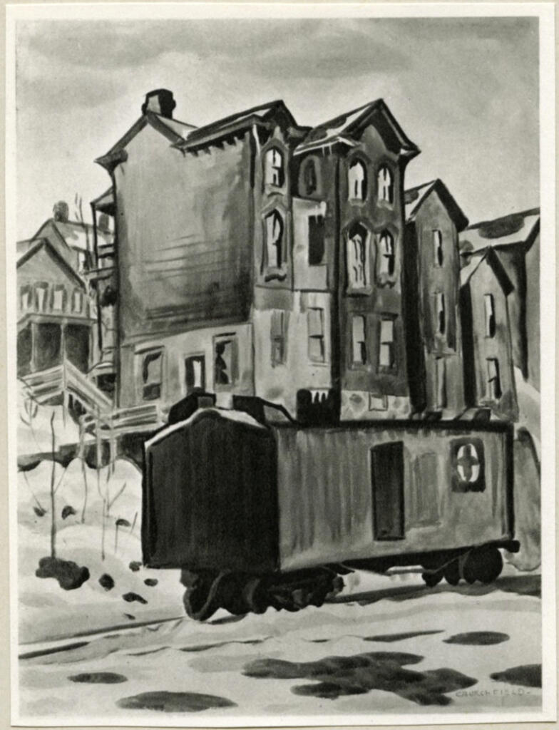 Anonimo , Burchfield, Charles - sec. XX - Pippin House, East Liverpool, Ohio , fronte