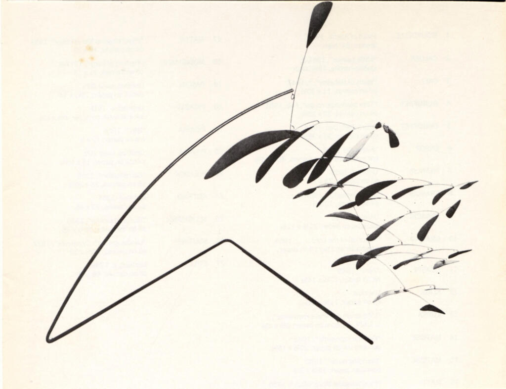 Anonimo , Calder, Alexander - sec. XX - Little-Leaves , fronte