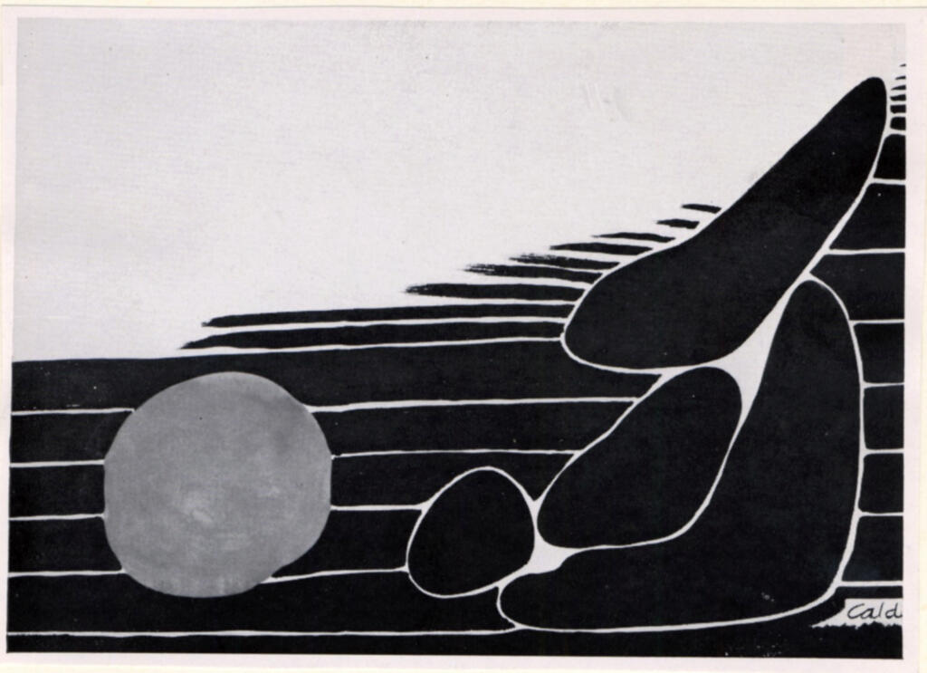 Anonimo , Calder, Alexander - sec. XX - Soleil Rouge, Bas Fond , fronte