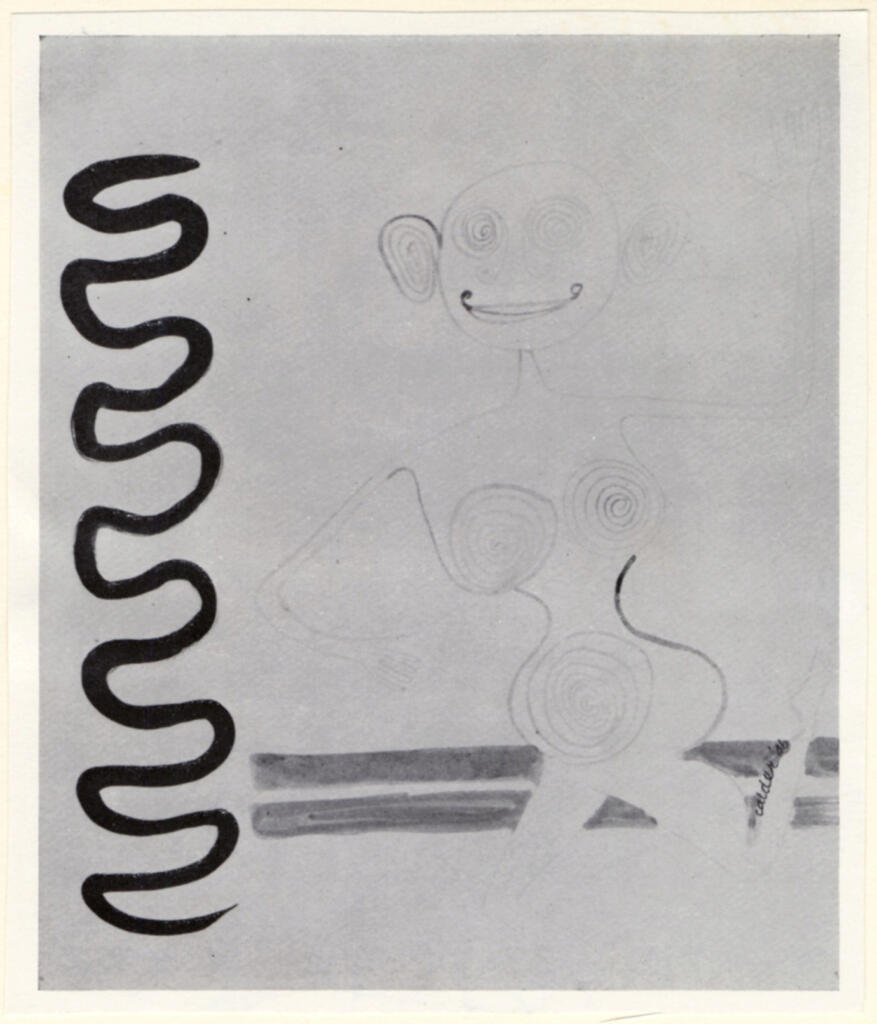 Anonimo , Calder, Alexander - sec. XX - Running Woman waving , fronte