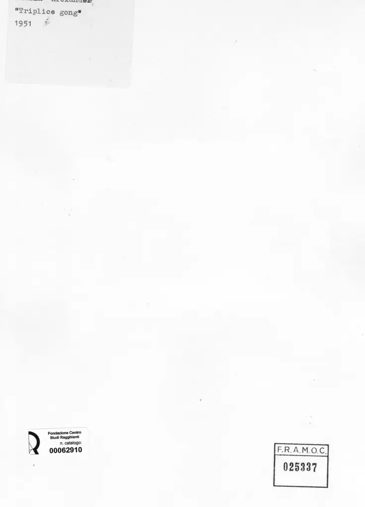 Anonimo , Calder, Alexander - sec. XX - Triplice gong , retro