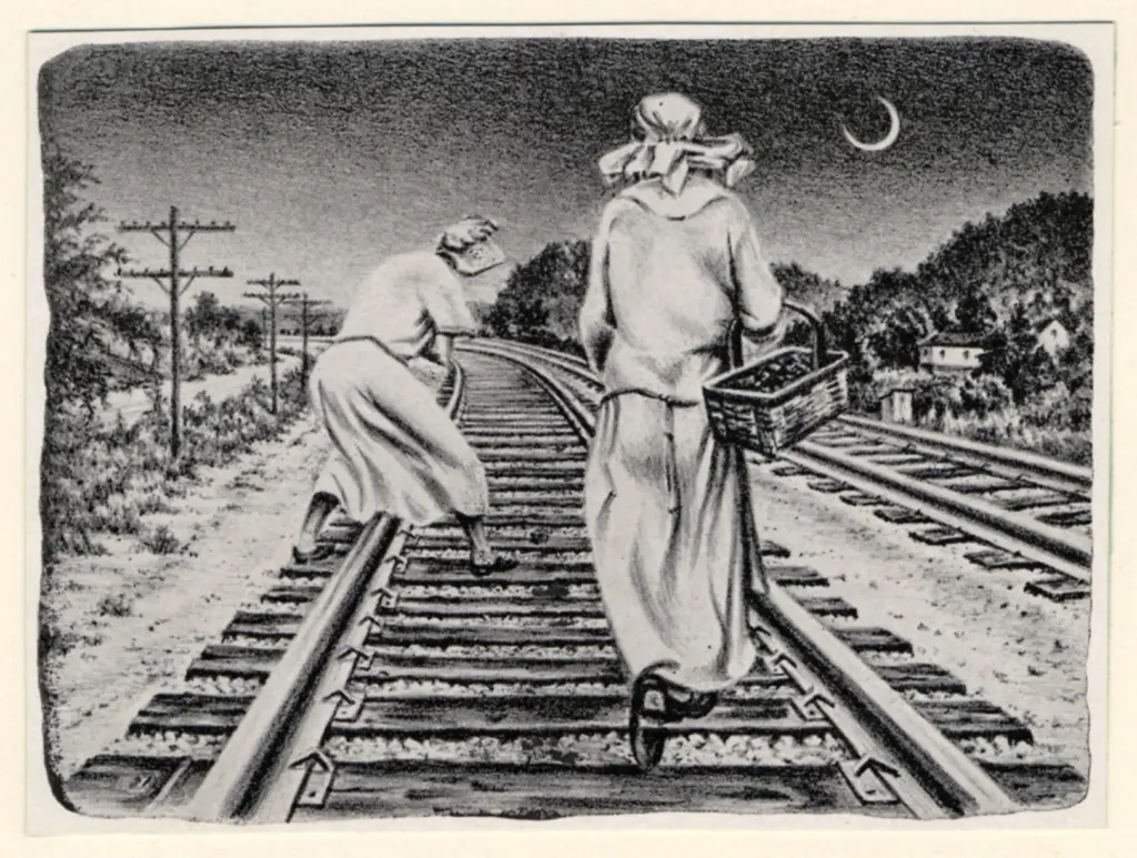 Anonimo , Carter, Clarence - sec. XX - Lungo la ferrovia , fronte