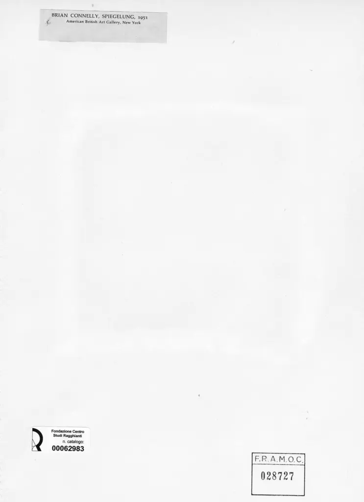 Anonimo , Connelly, Brian - sec. XX - Spiegelung , retro