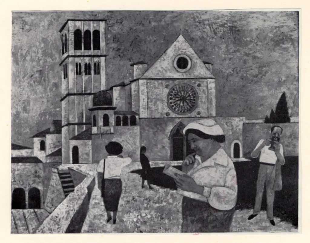 Anonimo , Daniels, Alfred - sec. XX/ XXI - Turisti ad Assisi