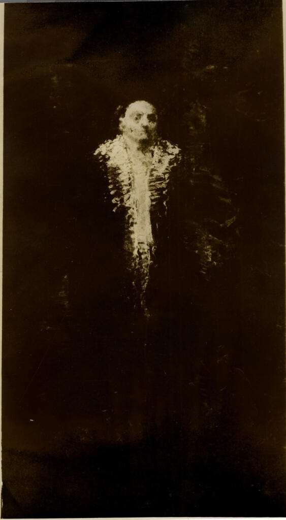 Anonimo , D'Arista, Robert - sec. XX - Figure between curtains , fronte