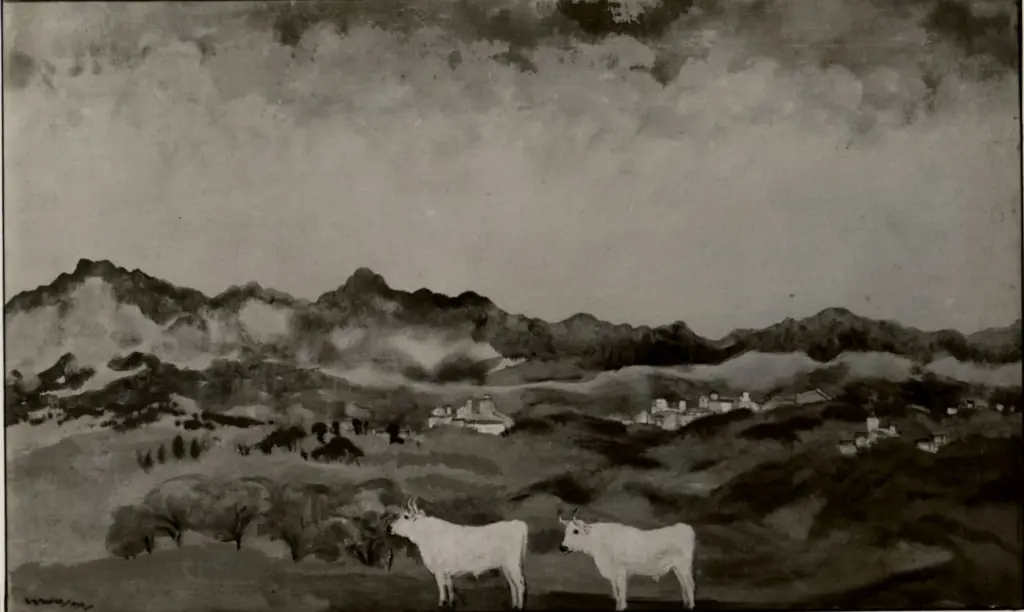 Giacomelli , Davies, Arthur B. - sec. XX - Colline Umbre , fronte