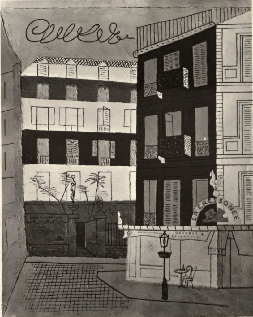 Anonimo , Davis, Stuart - sec. XX - Piazza Padeloup , fronte