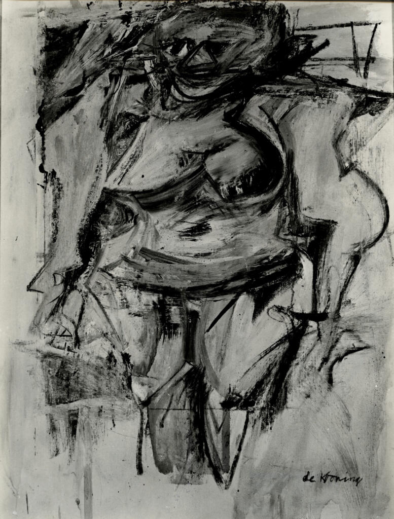 Anonimo , De Kooning, Willem - sec. XX - Donna in piedi , fronte