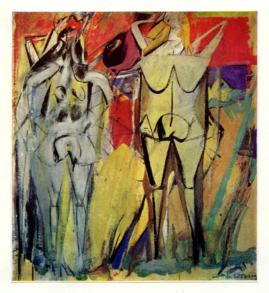 Anonimo , De Kooning, Willem - sec. XX - Two Standing Women , fronte