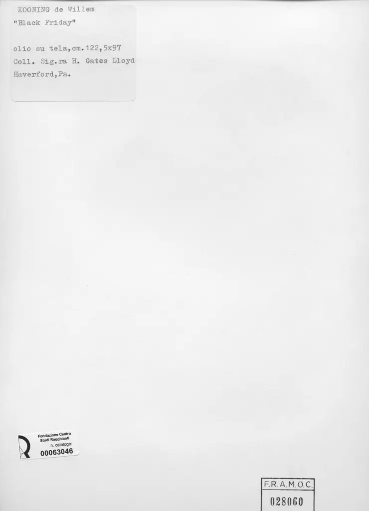 Anonimo , De Kooning, Willem , retro