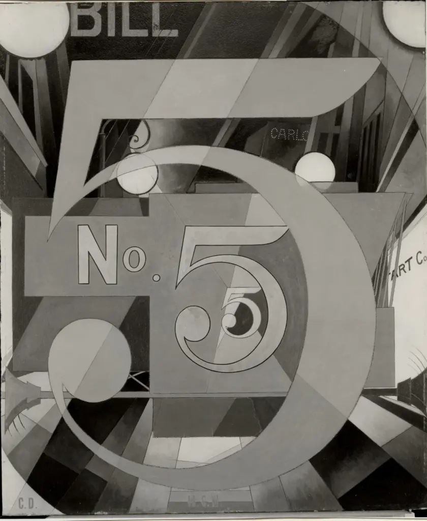 Anonimo , Demuth, Charles Henry - sec. XX - I Saw the Figure Five in Gold , fronte