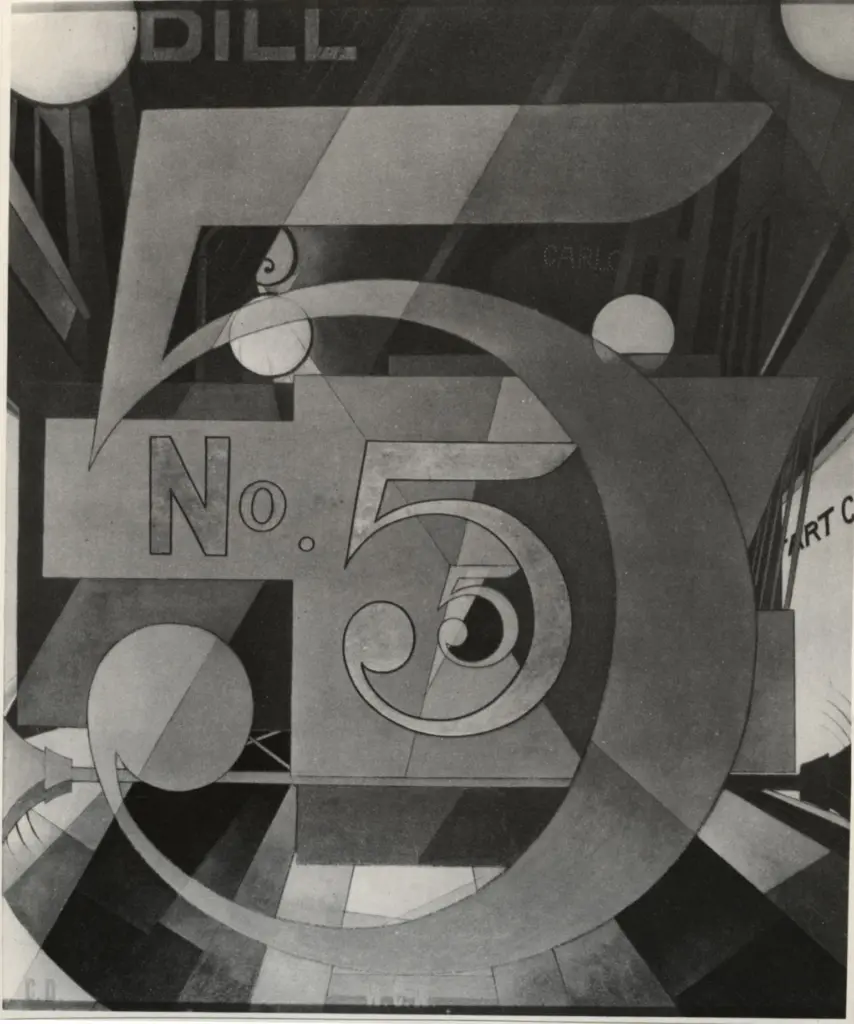 Anonimo , Demuth, Charles Henry - sec. XX - Vedi il n. 5 in oro , fronte