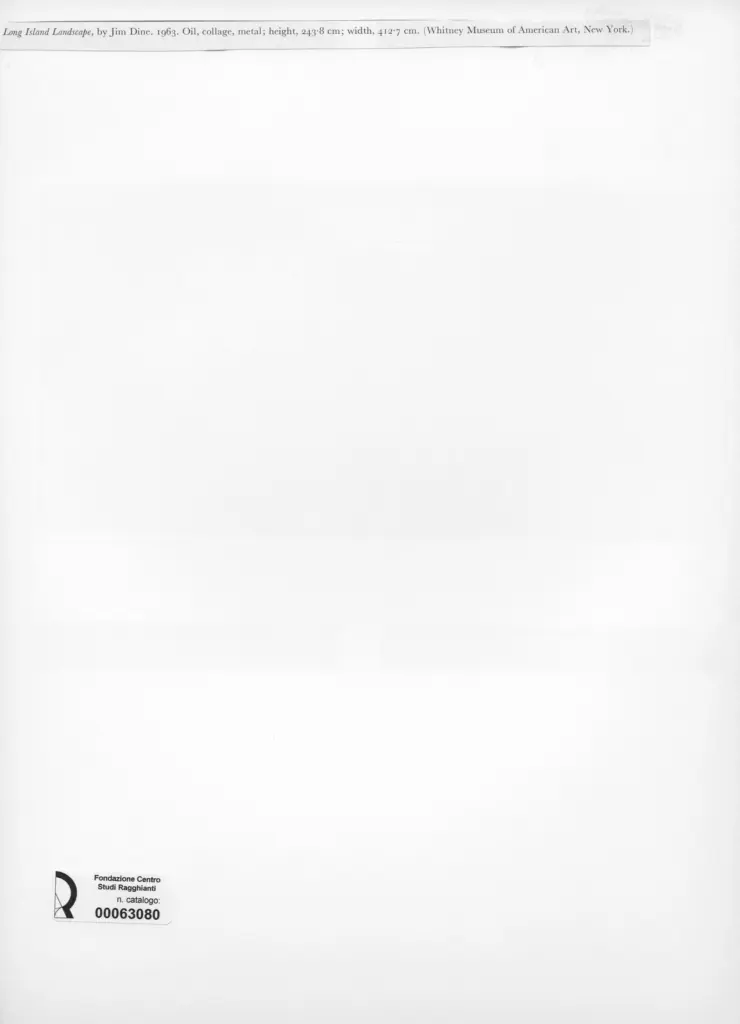 Anonimo , Dine, Jim - sec. XX - Long Osland Landscape , retro